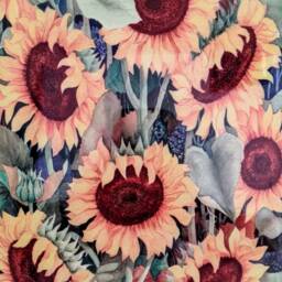 "Sunflowers Ceramic Wall Art Tile, 8"" By 12" - thumbnail 2