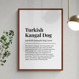 Turkish Kangal Dog Funny Definition Wall Art Print - thumbnail 2