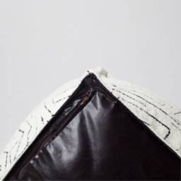 Abstract Patterned Ottoman Pouf Cover Woven Jacquard Fabric - thumbnail 3