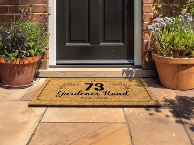 Personalised Grandma Grandad Doormat - Custom & Grandpa Welcome Mat - image 1