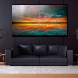 Pleiadian Call Tapestry Visionary Art, Sacred Geometry Wall Hanging - thumbnail 2