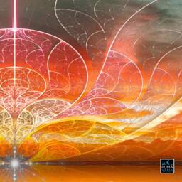 Pleiadian Call Tapestry Visionary Art, Sacred Geometry Wall Hanging - thumbnail 3