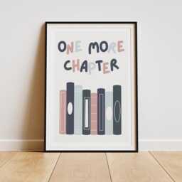 One More Chapter - 05 Poster Book Quote Print, Pastel Kids Room Wall Art, Nursery Decor, Lover Motivational Poster - thumbnail 2