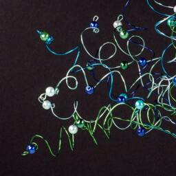 Water Lilies Wire Tree Sculpture Monet Painting Inspired Art - thumbnail 2