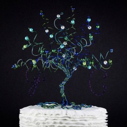Water Lilies Wire Tree Sculpture Monet Painting Inspired Art - thumbnail 3