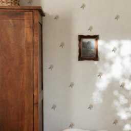 Elsa Neutral Flowers Fabric Wall Stickers - Removable & Reusable - thumbnail 2