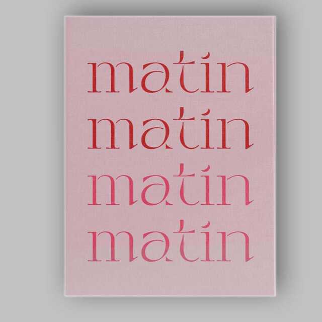 Minimalist Pink Typography Repeating Matin Quote Canvas Wall Art Print Decor Picture Ready To Hang - image 1