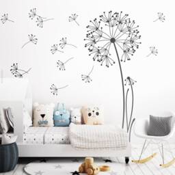 Wall Sticker Dandelion With Flying Seeds, Height - 180 cm Many Colors Wall Tattoo Z327 - thumbnail 1