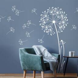 Wall Sticker Dandelion With Flying Seeds, Height - 180 cm Many Colors Wall Tattoo Z327 - thumbnail 2