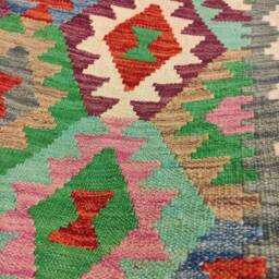 Classic Kilim Rug, Handmade Artisan Afghan Turkish Persian Qashqai Navajo Bohemian Natural Wool Flatweave Multicolour Rug 149x98 cm - thumbnail 4
