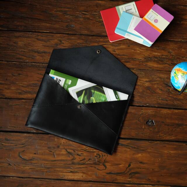 Personalized Leather Document Folder, A4 Work Paper Case, Office Gift - image 1