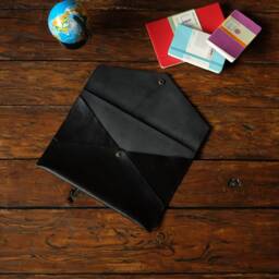 Personalized Leather Document Folder, A4 Work Paper Case, Office Gift - thumbnail 3