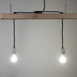 Hanging Lamp Made Of Old Wooden Plank - thumbnail 2