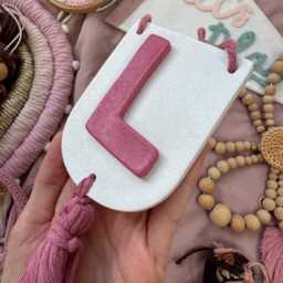 Personalised Initial Banner, Wall Hanging For Kids Room Or Nursery With Tassel - thumbnail 2