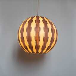 Newlighting-Ball Pendant Light-Maple&walnut Veneer-Chandelier-Lighting-Ceiling Light - thumbnail 3