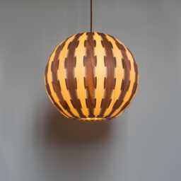 Newlighting-Ball Pendant Light-Maple&walnut Veneer-Chandelier-Lighting-Ceiling Light