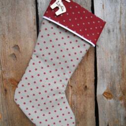 Personalized Stocking Christmas Decor Holiday Gift Ornament Scandinavian - thumbnail 3