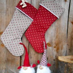 Personalized Stocking Christmas Decor Holiday Gift Ornament Scandinavian - thumbnail 2