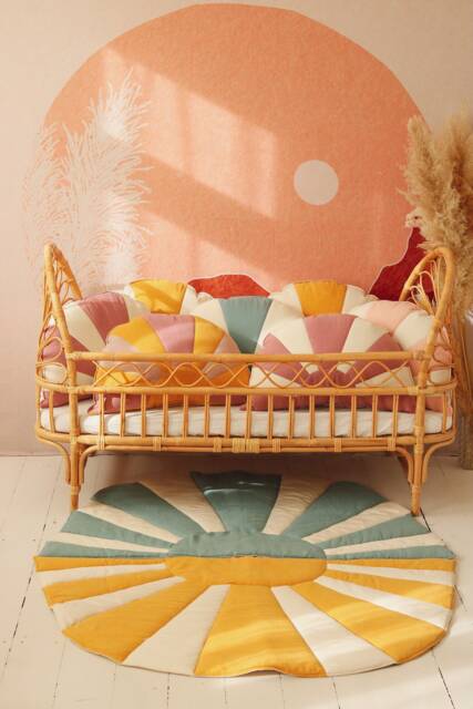 "Linen Sun Mat ""Dinner in Sausalito" - image 1