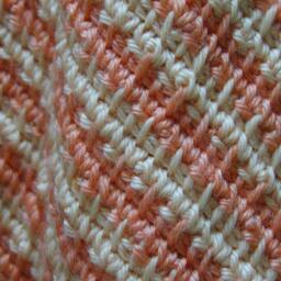 Peachy Baby Tunisian Afghan Blanket - thumbnail 2