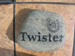 Engraved Stone, Carved Etched Horse Memorial Wedding Namesake Pet Marker, Cat Stone - thumbnail 1