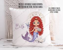Pisces, Pisces Cushion, Star Sign Gift For Zodiac Gift, Her, March Birthday - thumbnail 1