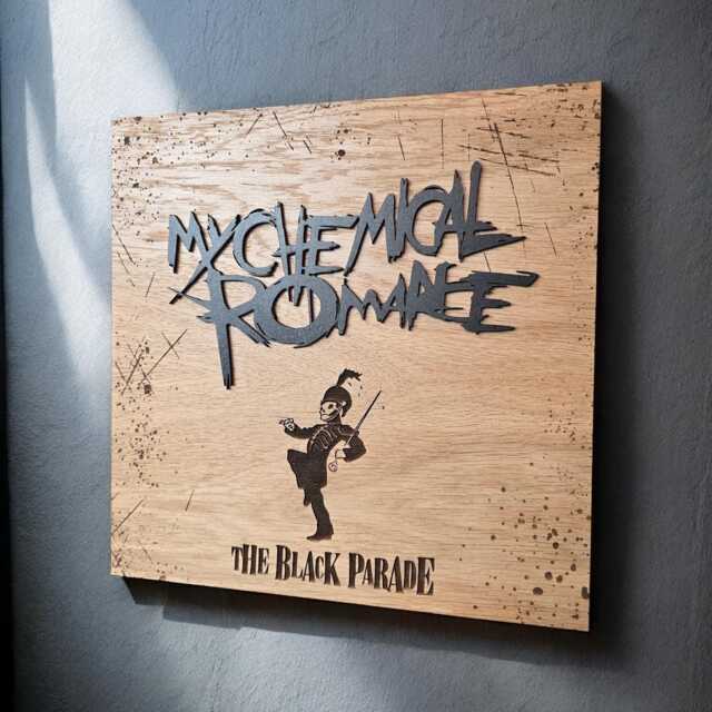My Chemical Romance Black Parade Album Cover Laser Engraved Wood Wall Art - image 1