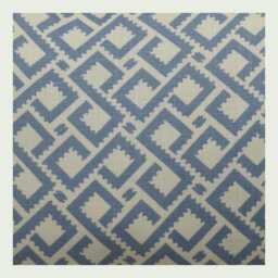 Colefax & Fowler Mazely Cushion Blue & White Geometric Designer Lumbar Pillow Cover 12x20 - thumbnail 3