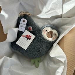 Sloth Musical Toy With Your Choice Of Melody, Handmade Baby Gift, Birth Baptism Cotton Plush Stuffed Toy, Personalized - thumbnail 4
