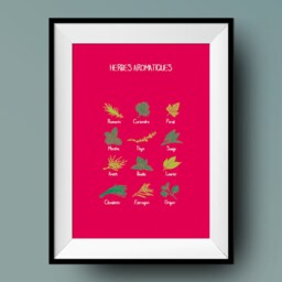 Poster/Card Kitchen Aromatic Herbs Wall Decoration - thumbnail 1