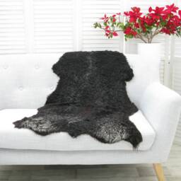 Luxury Real Genuine Swedish Gotland Single Sheepskin Rug Chair Floor Sofa Cover, Got187 - thumbnail 3