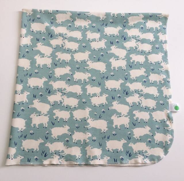 Organic Lambs Baby Swaddle Blanket Lightweight Breathable Newborn Gift - image 1