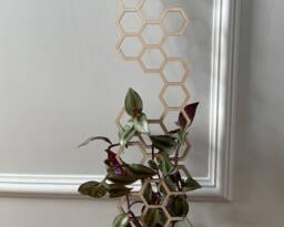 Extra Tall Hexagon Plant Trellis Svg Dxf PDF Laser Cut File - thumbnail 1