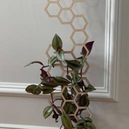 Extra Tall Hexagon Plant Trellis Svg Dxf PDF Laser Cut File - thumbnail 3