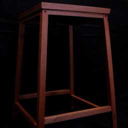 Solid Cherry Bar Stool 60cm - thumbnail 2