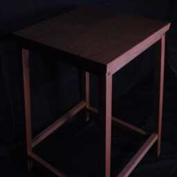 Solid Cherry Bar Stool 60cm - thumbnail 3