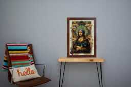 Flat Smooth Walnut Photo Frame With Acrylic Glass - Wall Hanging Decor - thumbnail 1