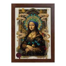 Flat Smooth Walnut Photo Frame With Acrylic Glass - Wall Hanging Decor - thumbnail 2