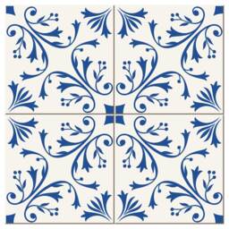 Turkish Ornamental Tile Stickers, Portuguese, Pack Of 24, Azulejos, Lisbon Decals, Removable, Oriental, Decals, Wall Decal, Decor #47T - thumbnail 2