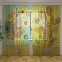 Curtain Panels Sheer Curtains Vincent Van Gogh Sunflowers Net