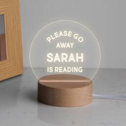 Personalised Hobby Mini Led Desk Lamp - Personalized Gift For Friends Unique Gifts Men Women 7 Light Colour Options - thumbnail 3