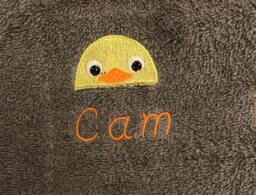 Duck Head Towel - Personalised Face Cloth/Hand Bath = Embroidered