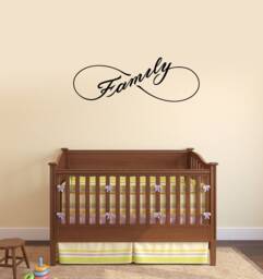 Family Vinyl Wall Decal Infinity Home Decoration Room Decor Interior Stickers Mural - #2930Di - thumbnail 1