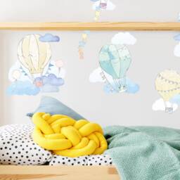 Balloons Wall Decal/Kids Decor Nursery Decals Hot Air Balloon Mint Vinyl Decal - thumbnail 3