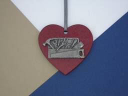 Toolbox Wooden Heart Decoration - Tools Christmas Tree Diy Handmade Unique Gift Handyman