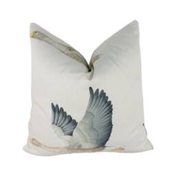 Sanderson - Elysian Geese Silver/Chalk Stunning Designer Cushion Cover Home Decor Throw Pillow - thumbnail 1
