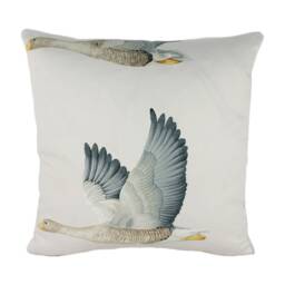 Sanderson - Elysian Geese Silver/Chalk Stunning Designer Cushion Cover Home Decor Throw Pillow - thumbnail 2
