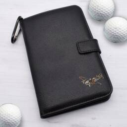 Bristol Blenheim Bomber Design - Personalised Leatherette Golf Organiser Complete With Divot Repairer, Marker, Tees, Scorecard & Pencils - thumbnail 1