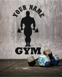 Personalised Gym Wall/Window Decal - thumbnail 1