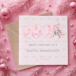 Personalised Kids Christmas Decoration - Granddaughter Gift Custom Bauble For Girls Stocking Filler Eve Box - thumbnail 2